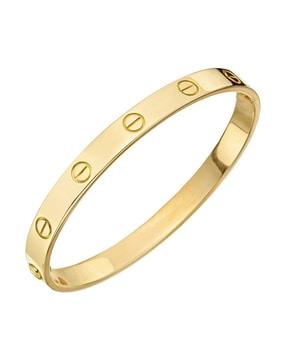 gold-plated slip-on bracelet