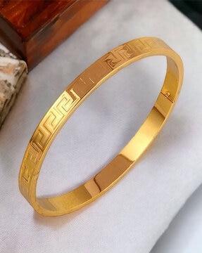 gold-plated slip-on cuff bracelet