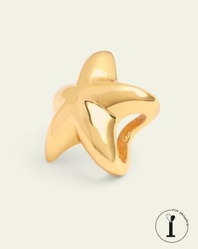 gold-plated star ear cuffs