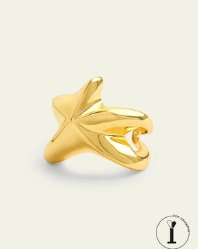 gold-plated star ring