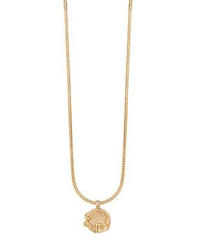 gold-plated stella chain & pendant