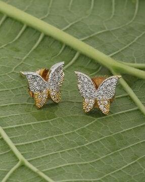 gold-plated stone studs