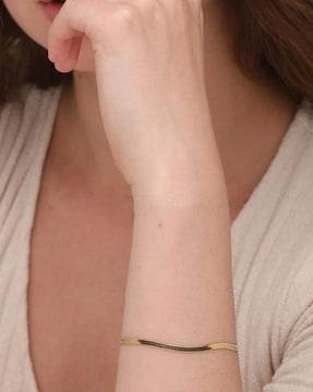 gold-plated thin bangle bracelet