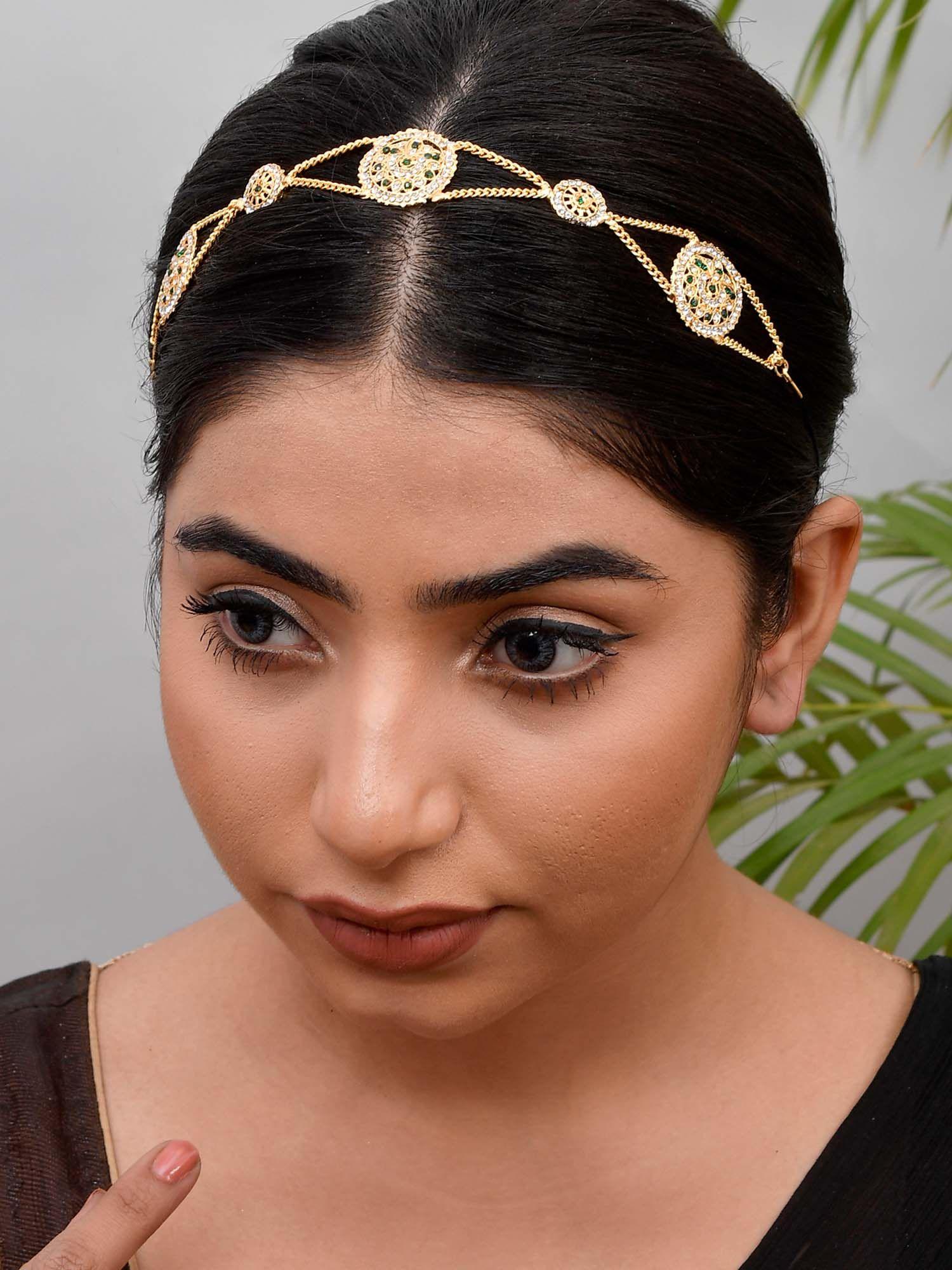 gold plated traditional headchain hairband