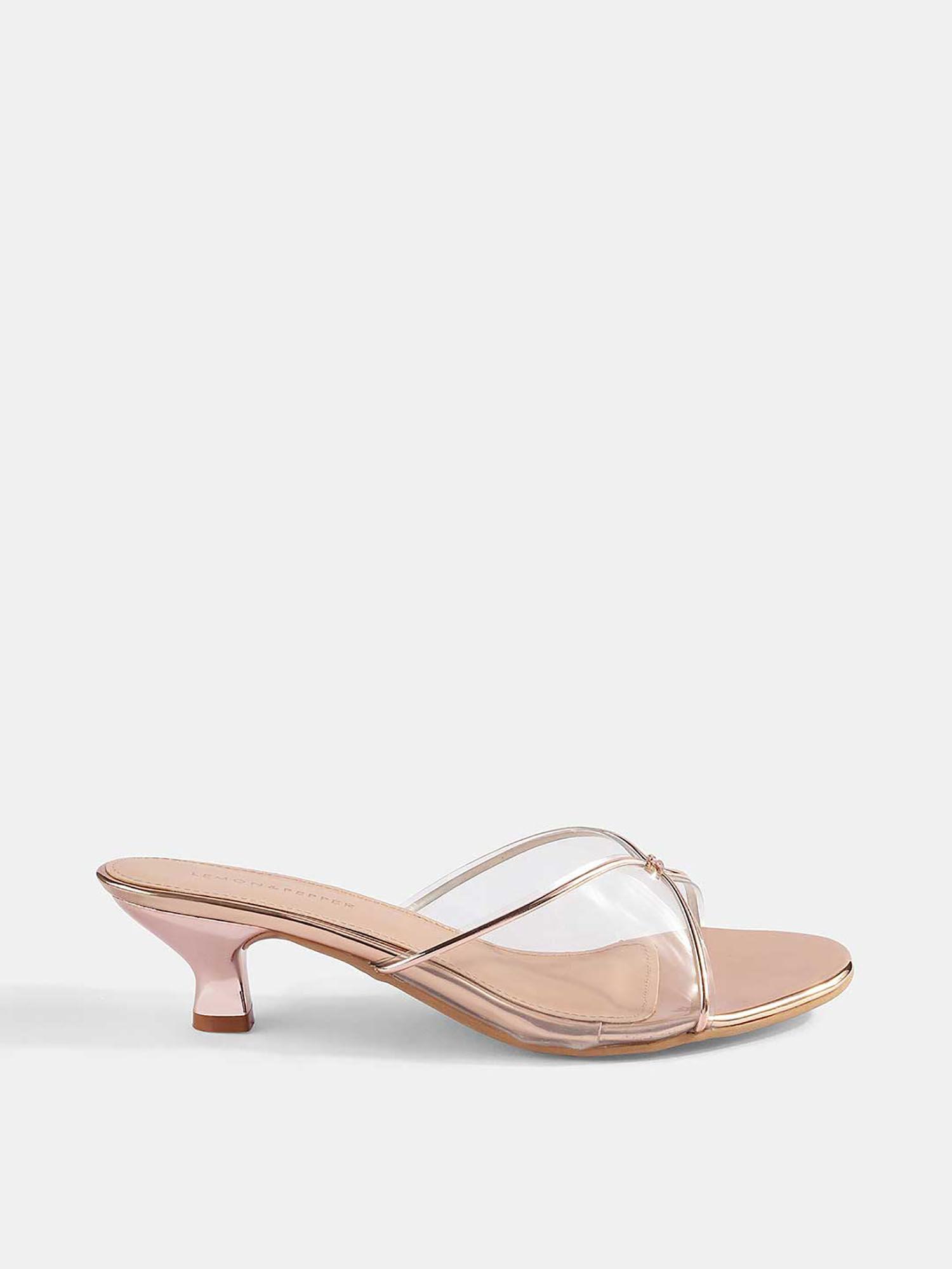 gold round toe sandals