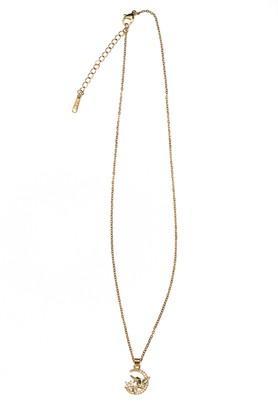 gold single chain single pendant long chain