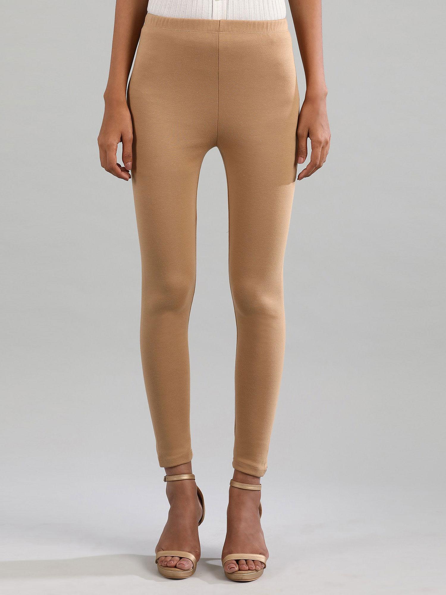 gold solid/plain tights