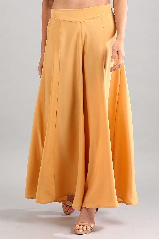 gold solid palazzos