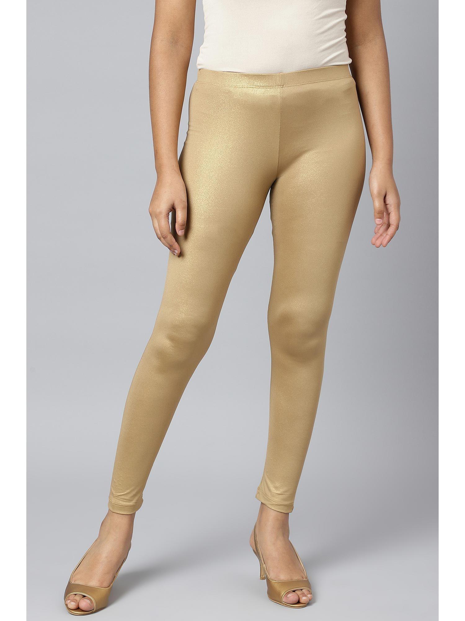 gold solid tights