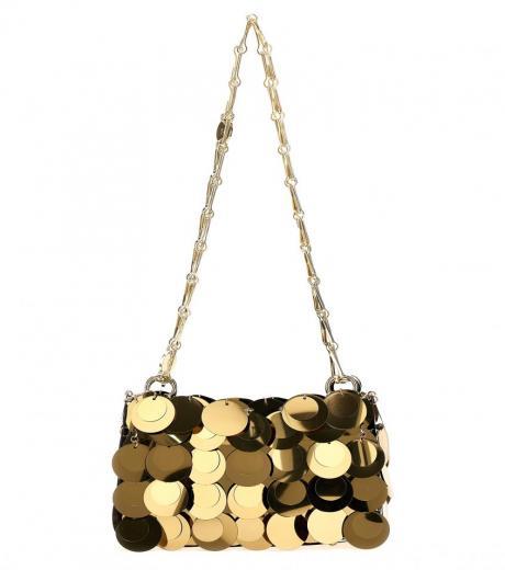 gold sparkle nano handbag