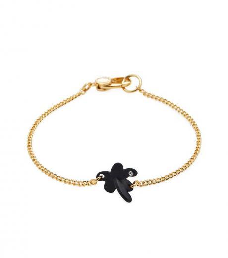 gold wildflower charm bracelet