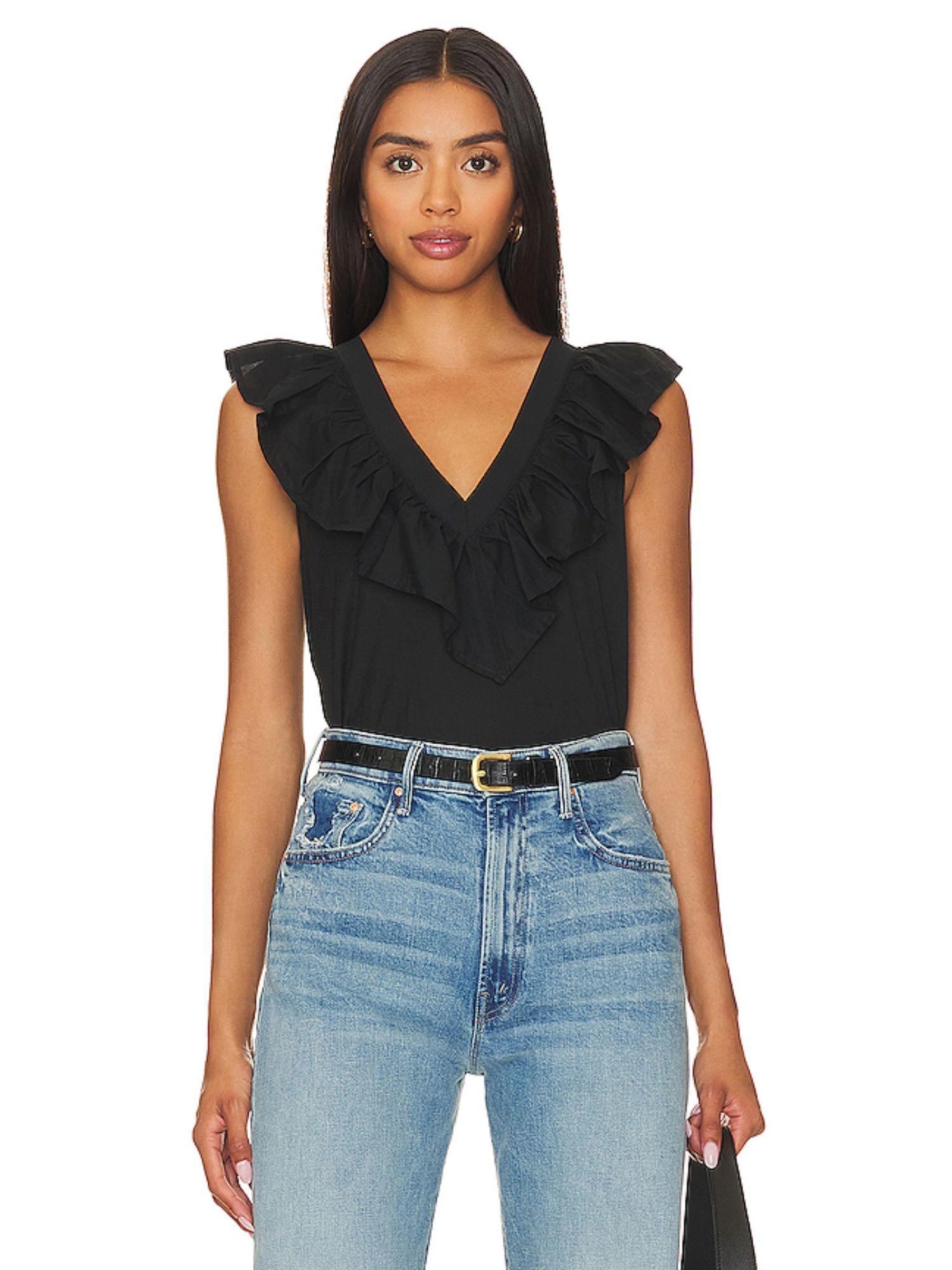 golda ruffle top