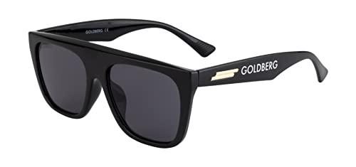 goldberg full rim uv protection sunglasses for men women (gb-2263_blk blk|57-17-146|