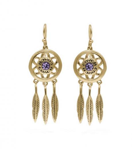 golden dangle earrings