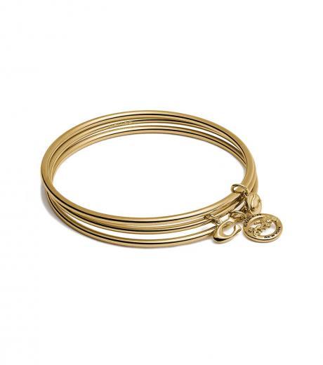 golden horse and carriage bangle set