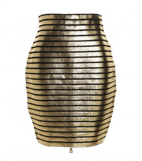golden stripe skirt