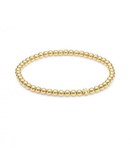 golden beaded bracelet