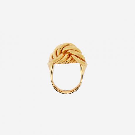 golden braided  ring