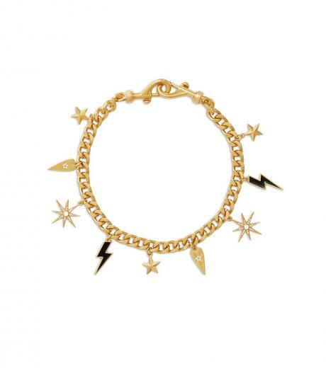 golden celestial charm necklace