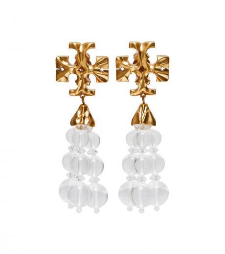 golden chandelier signature earrings