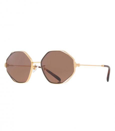 golden geometric sunglasses