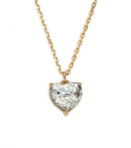 golden heart pendant necklace