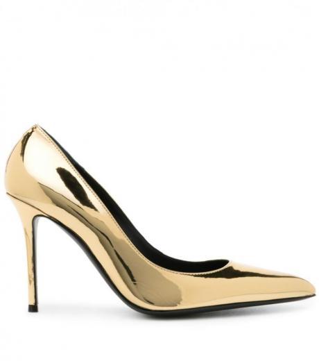 golden jakye pumps