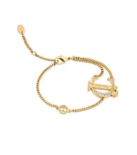 golden logo bracelet