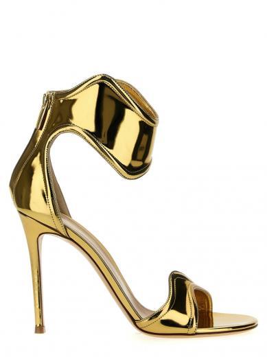 golden lucrezia heels