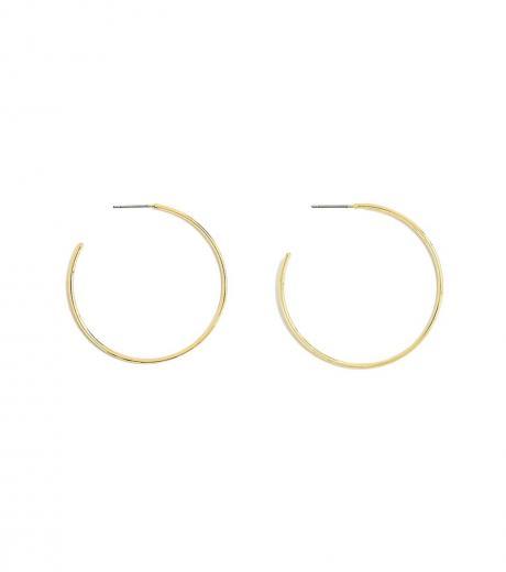 golden simple hoop earrings