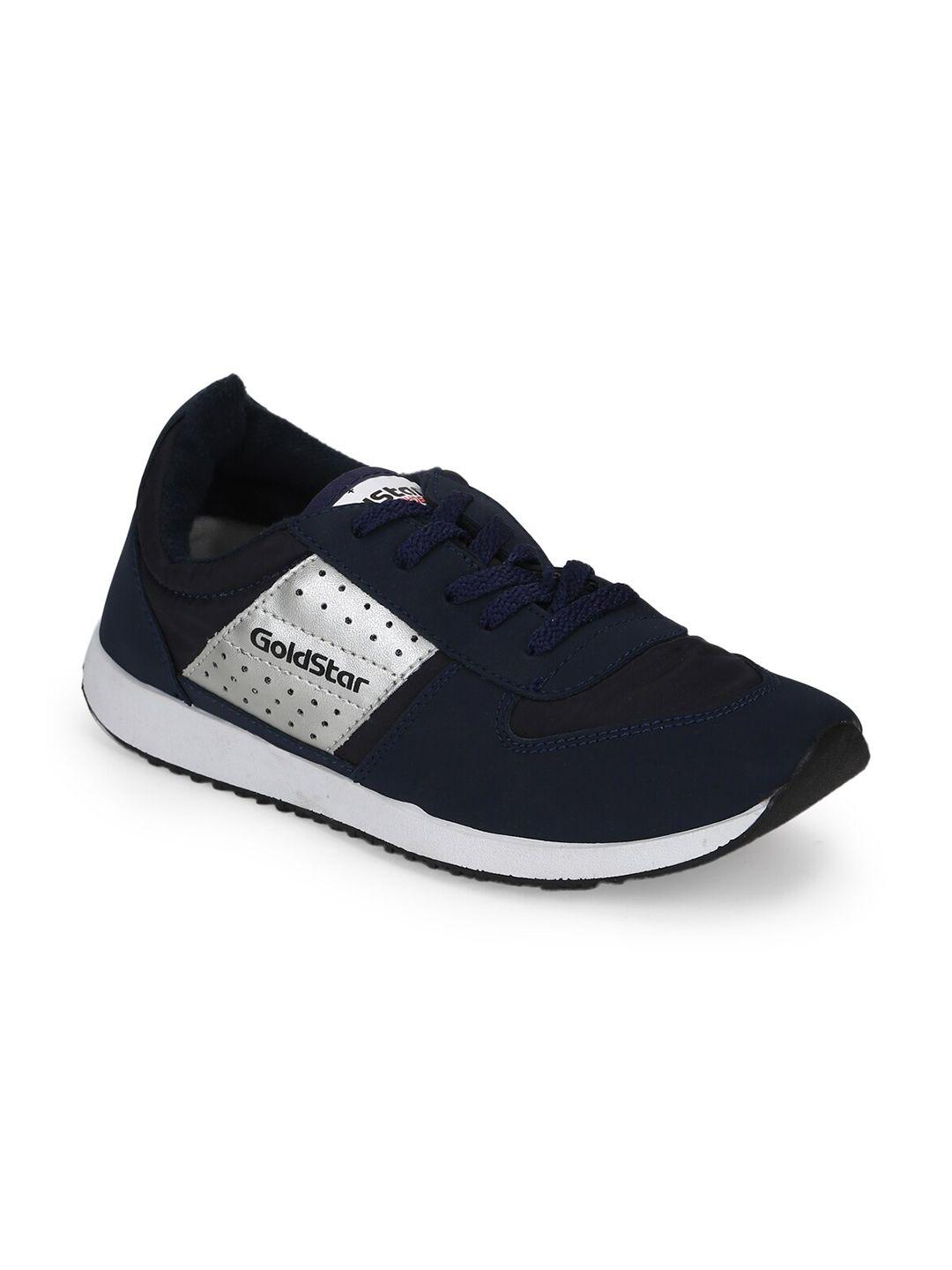 goldstar men navy blue running shoes