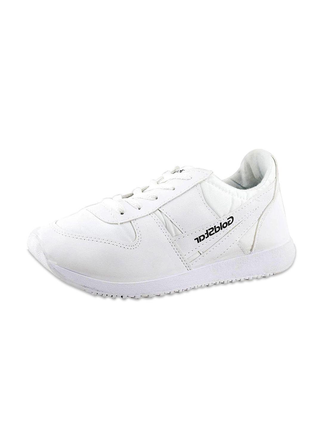 goldstar men white running shoes