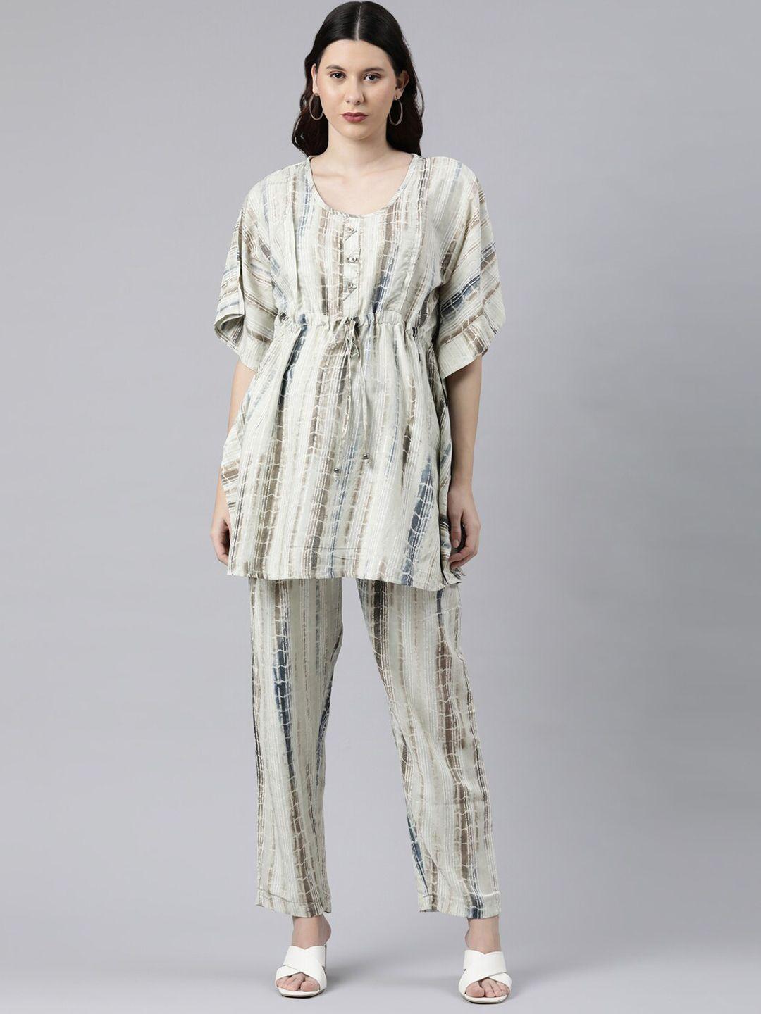 goldstroms abstract printed maternity night suit