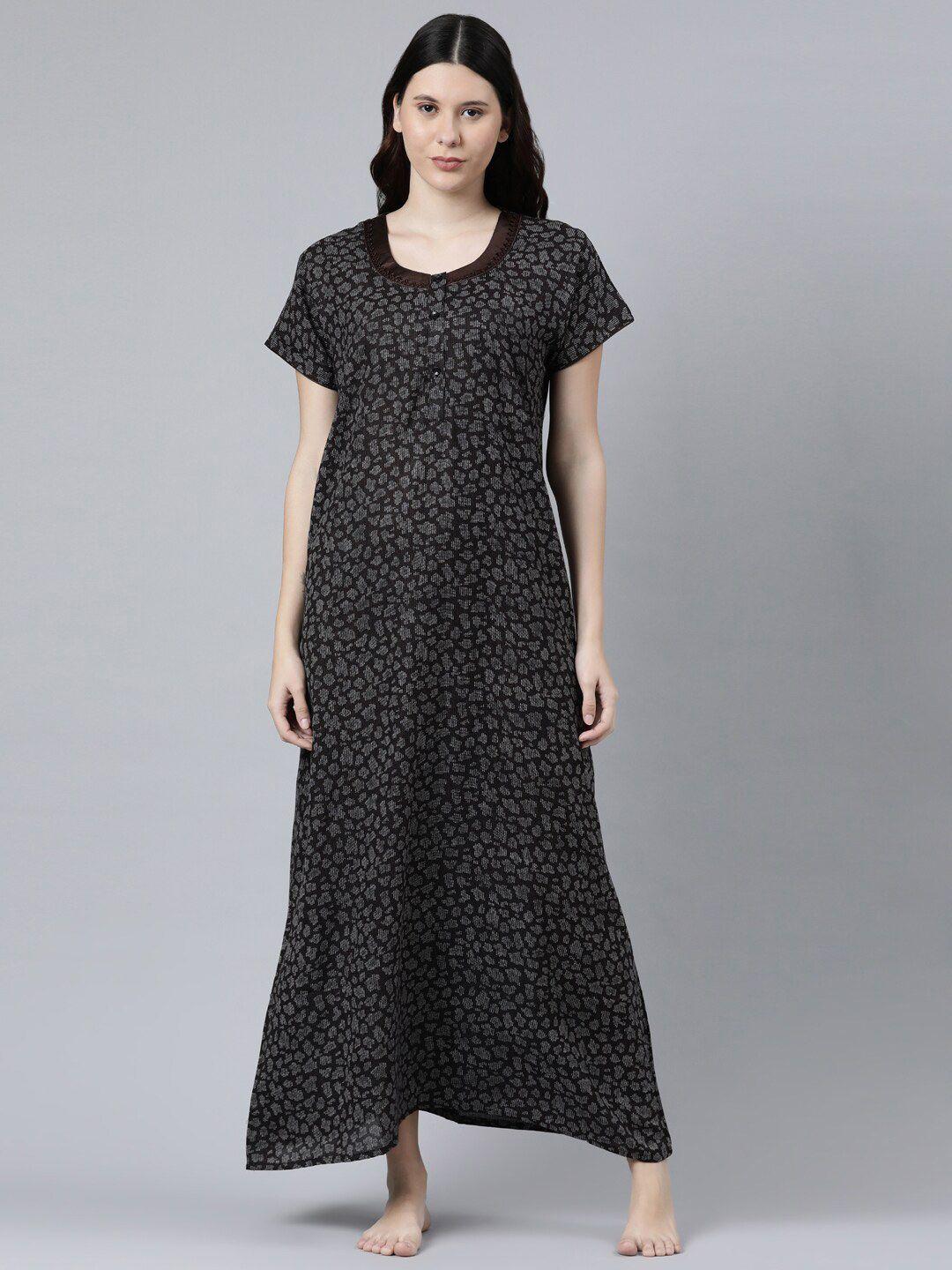 goldstroms abstract printed maxi nightdress