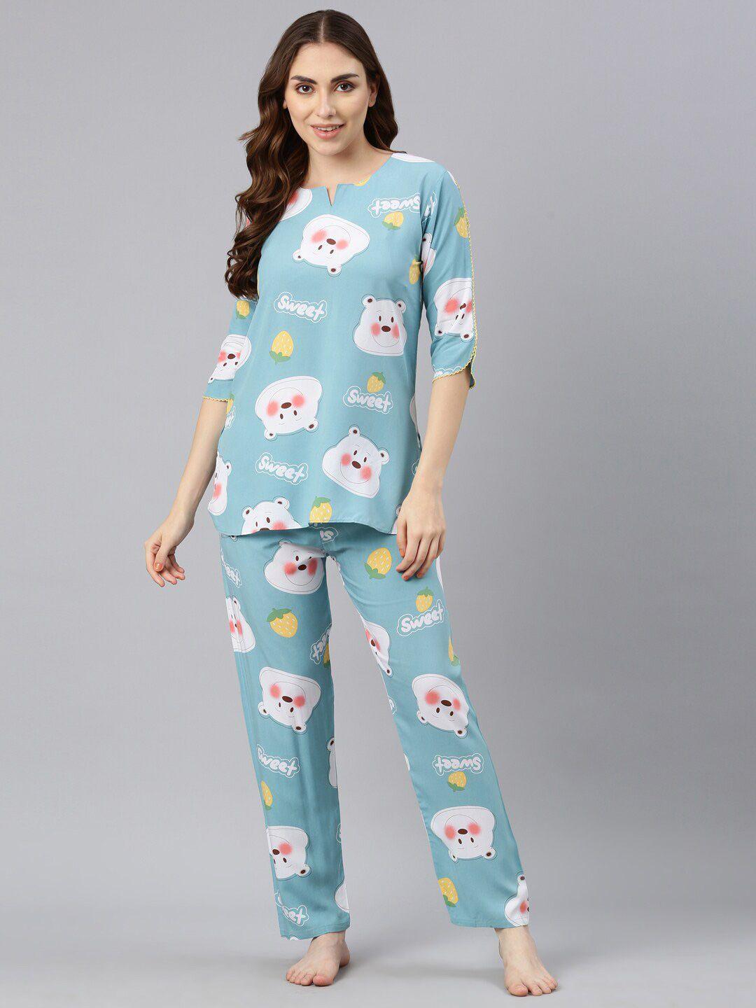 goldstroms conversational printed night suit