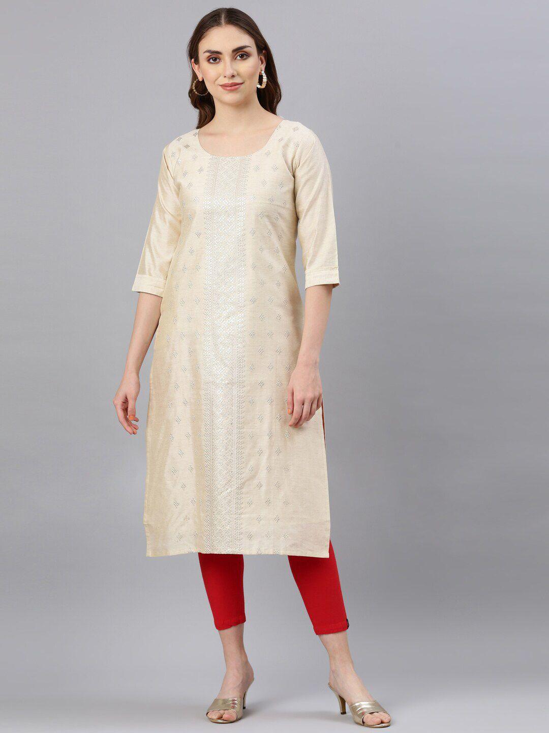 goldstroms geometric embroidered straight kurta