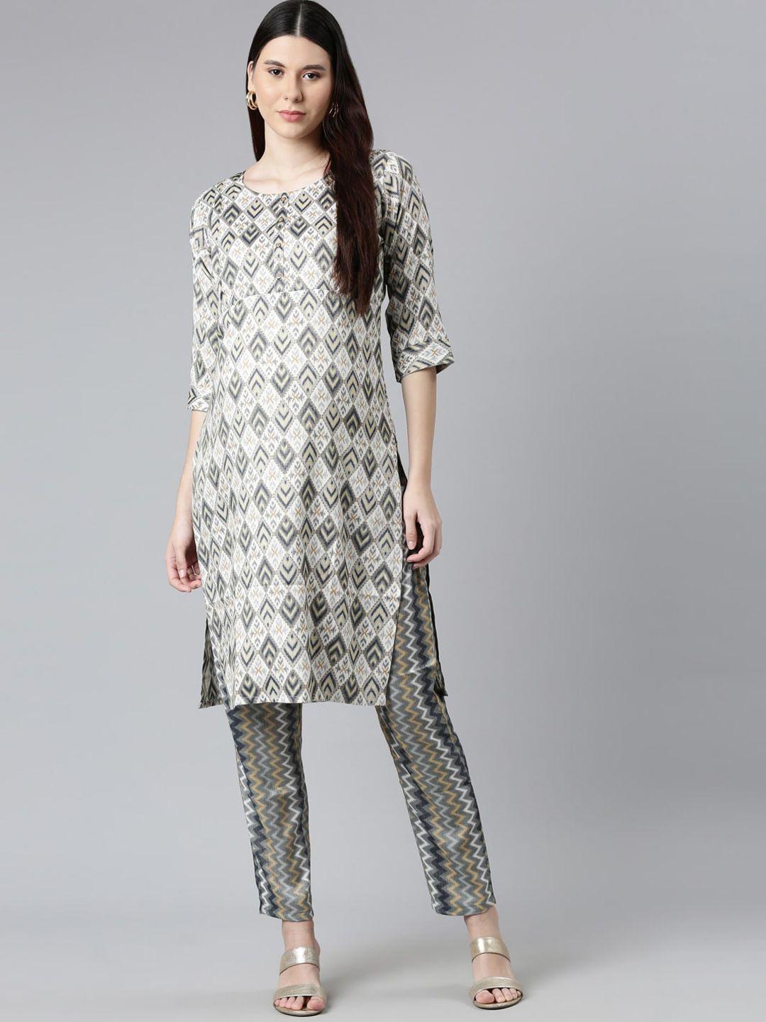 goldstroms maternity abstract printed kurta with trousers