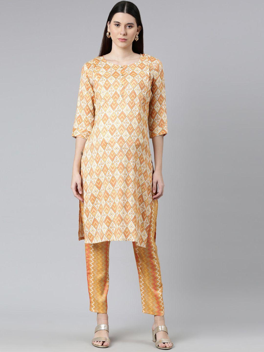 goldstroms maternity abstract printed kurta with trousers