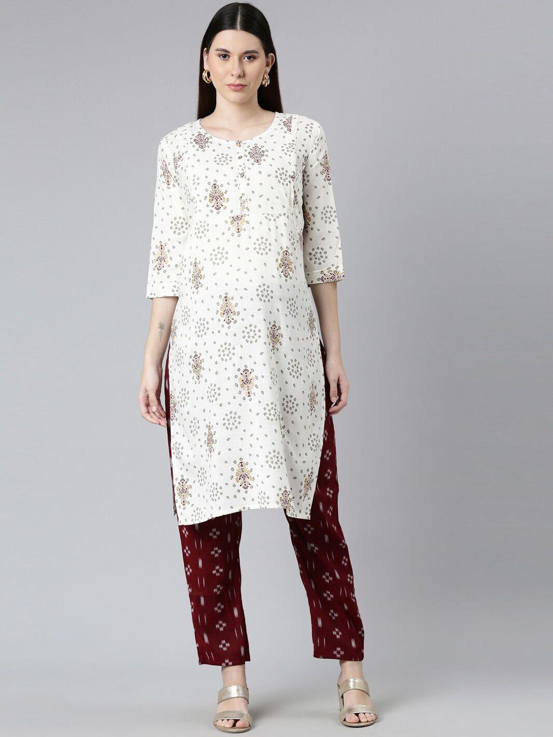 goldstroms maternity floral printed kurta with trousers