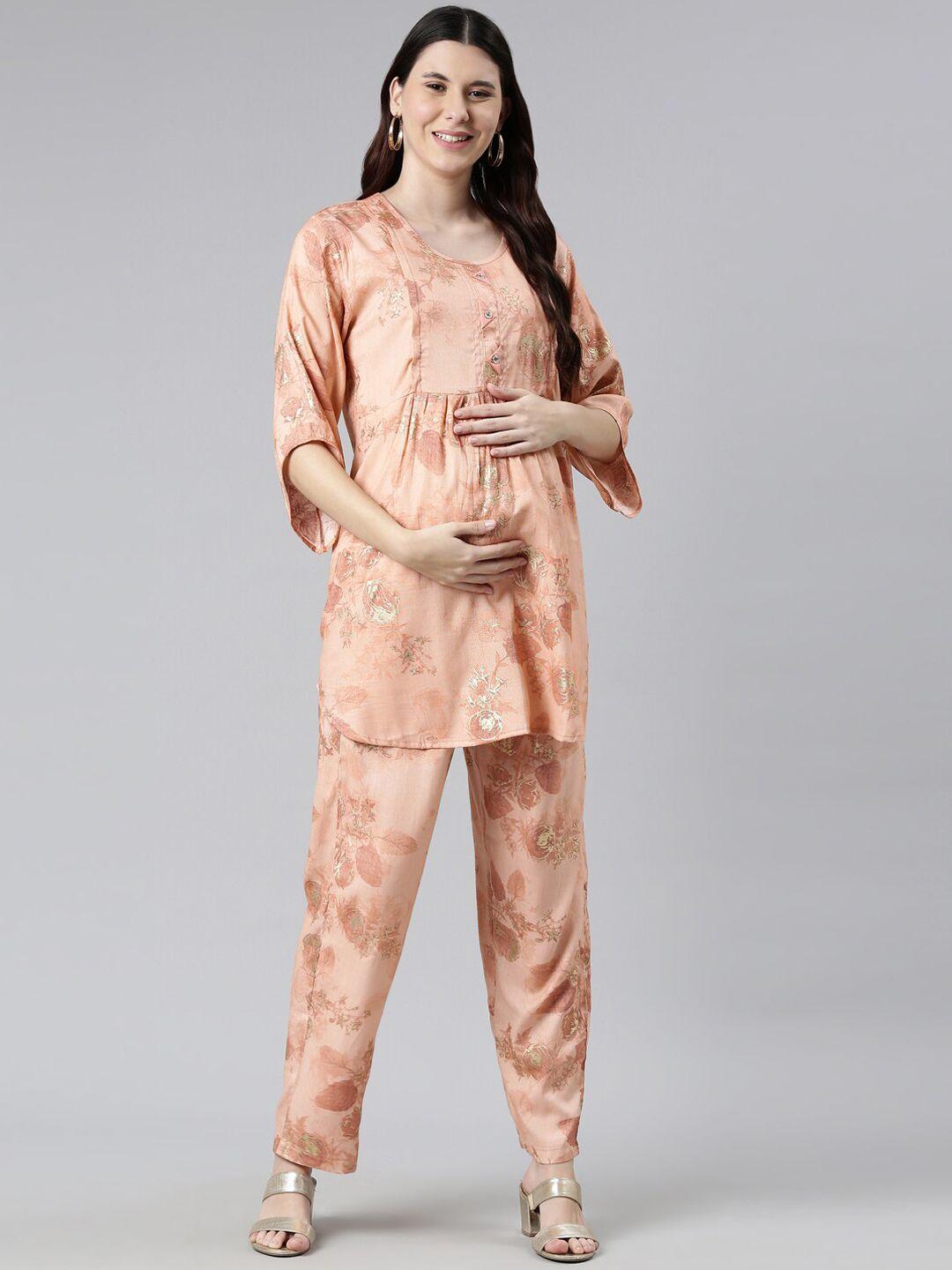 goldstroms printed maternity tunic & trousers