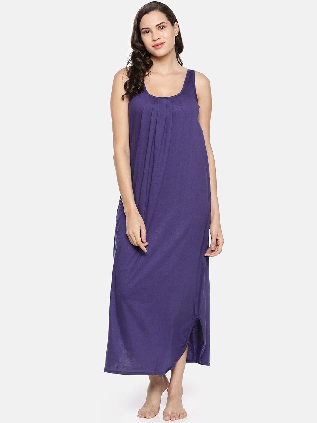 goldstroms purple solid nightdress