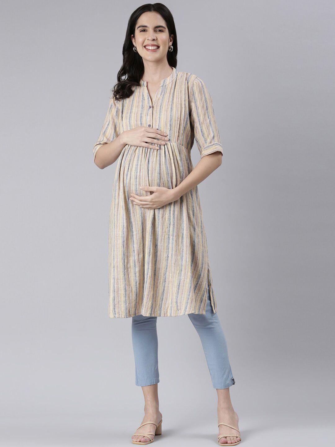 goldstroms striped printed maternity kurta