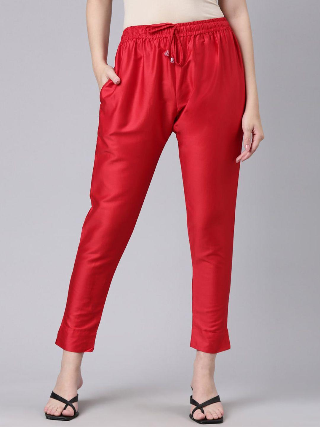 goldstroms women mid-rise cropped ethnic trousers