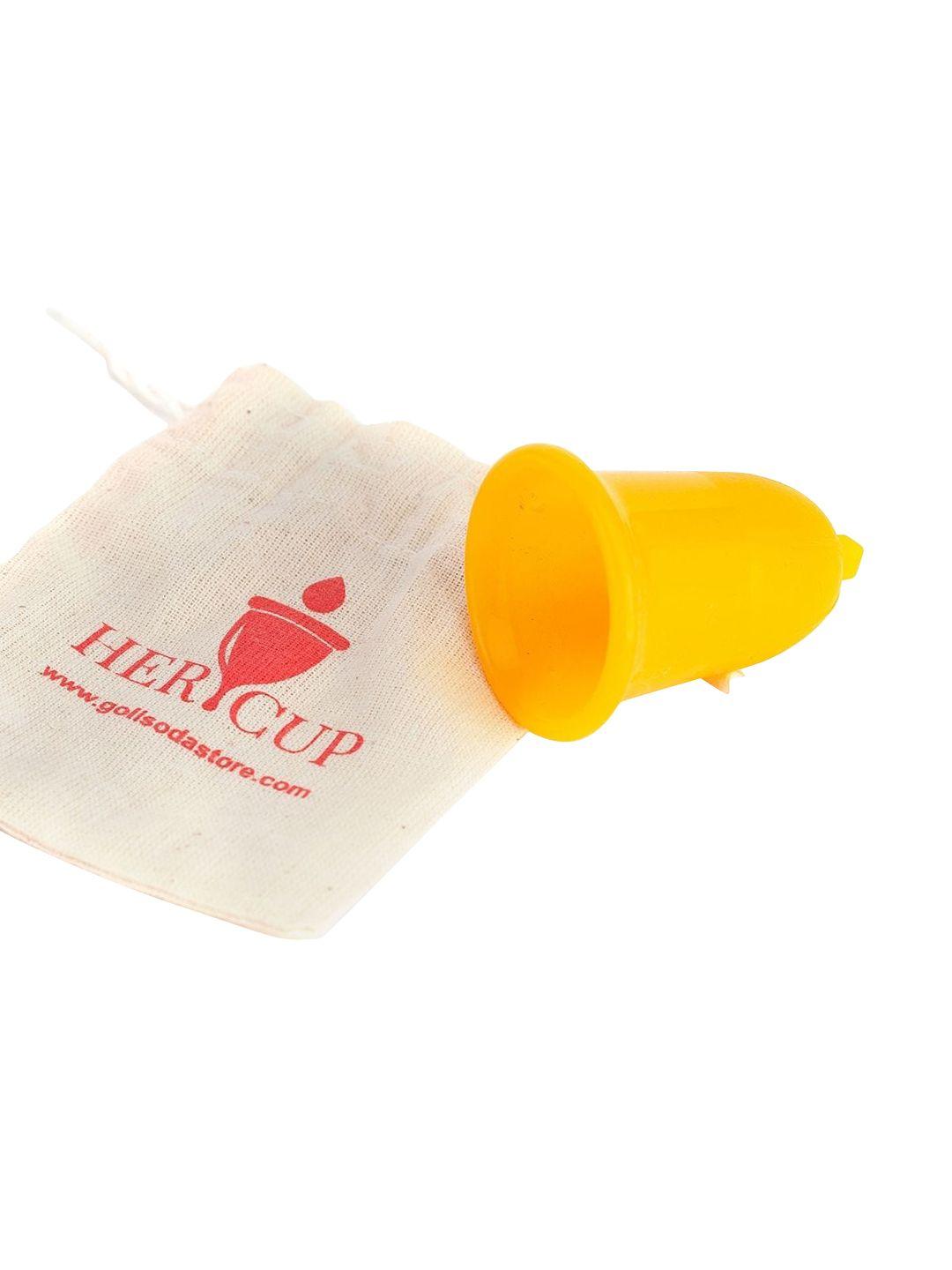 goli soda yellow menstrual cup