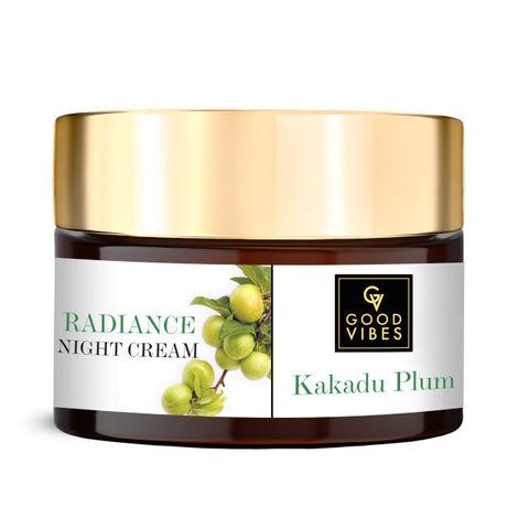 good vibes kakadu plum radiance night cream | skin lightening, glowing | no parabens, no sulphates, no mineral oil | no animal testing (50 g)