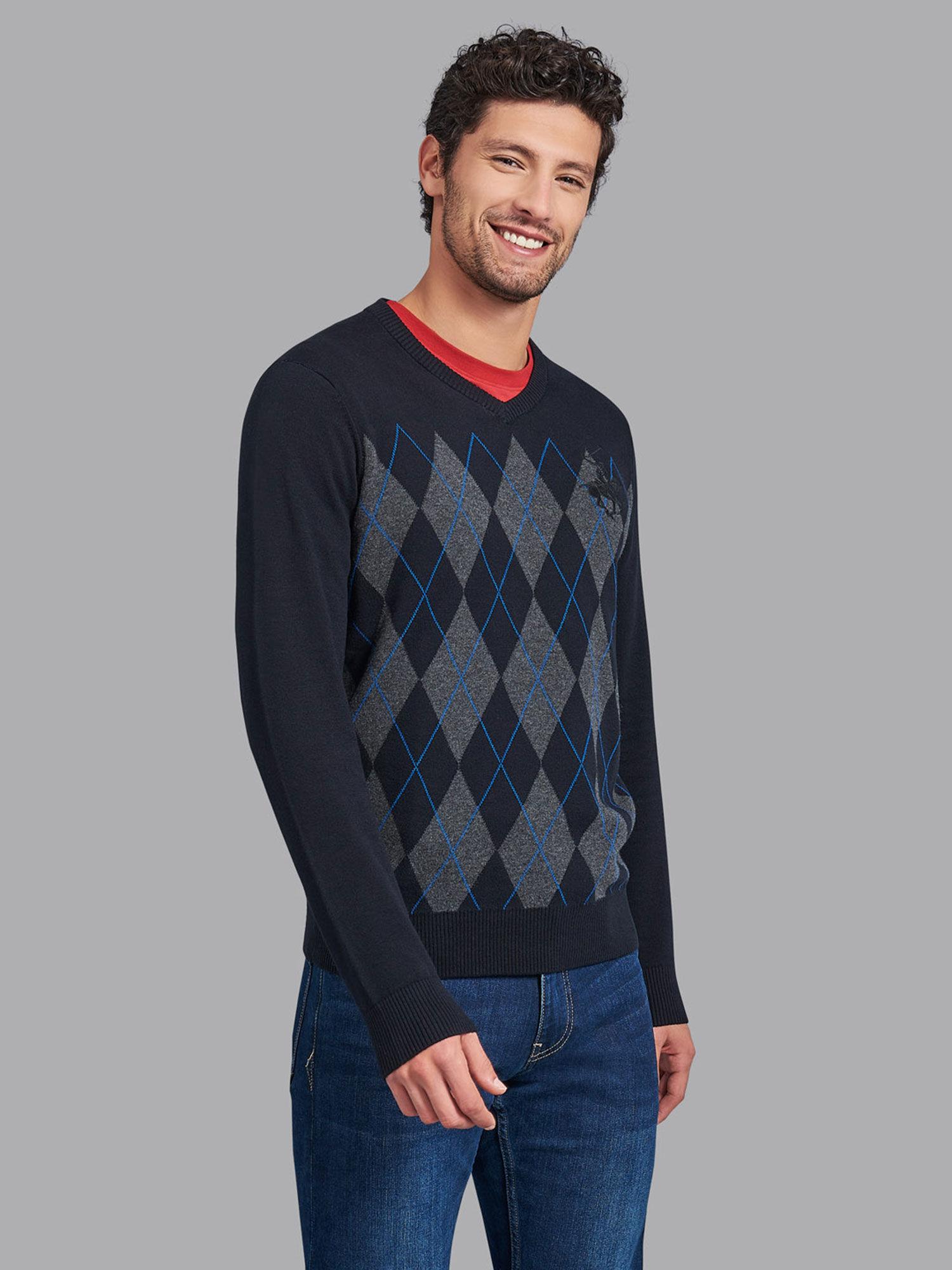 good ole fashion argyle v-neck sweater