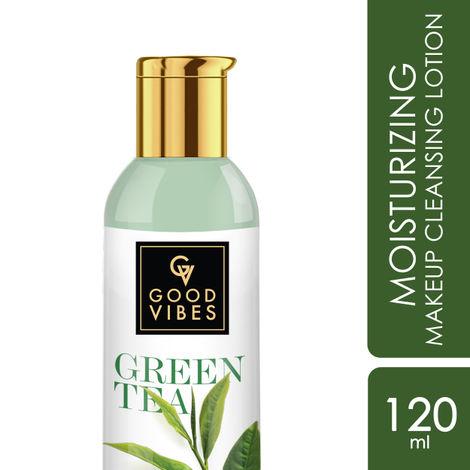good vibes moisturizing makeup cleansing lotion - green tea (120 ml)