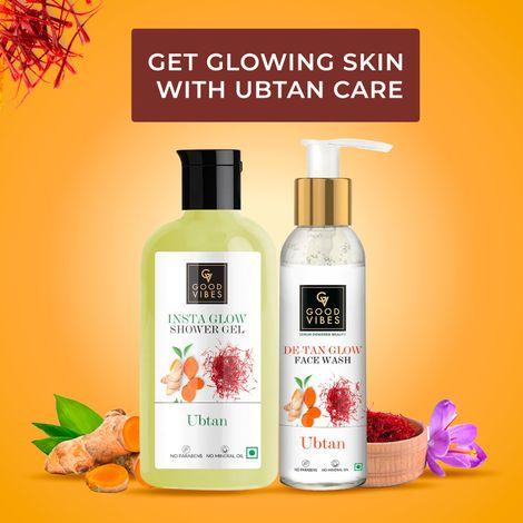 good vibes get glowing skin with our good vibes ubtan shower gel and face wash combo pack