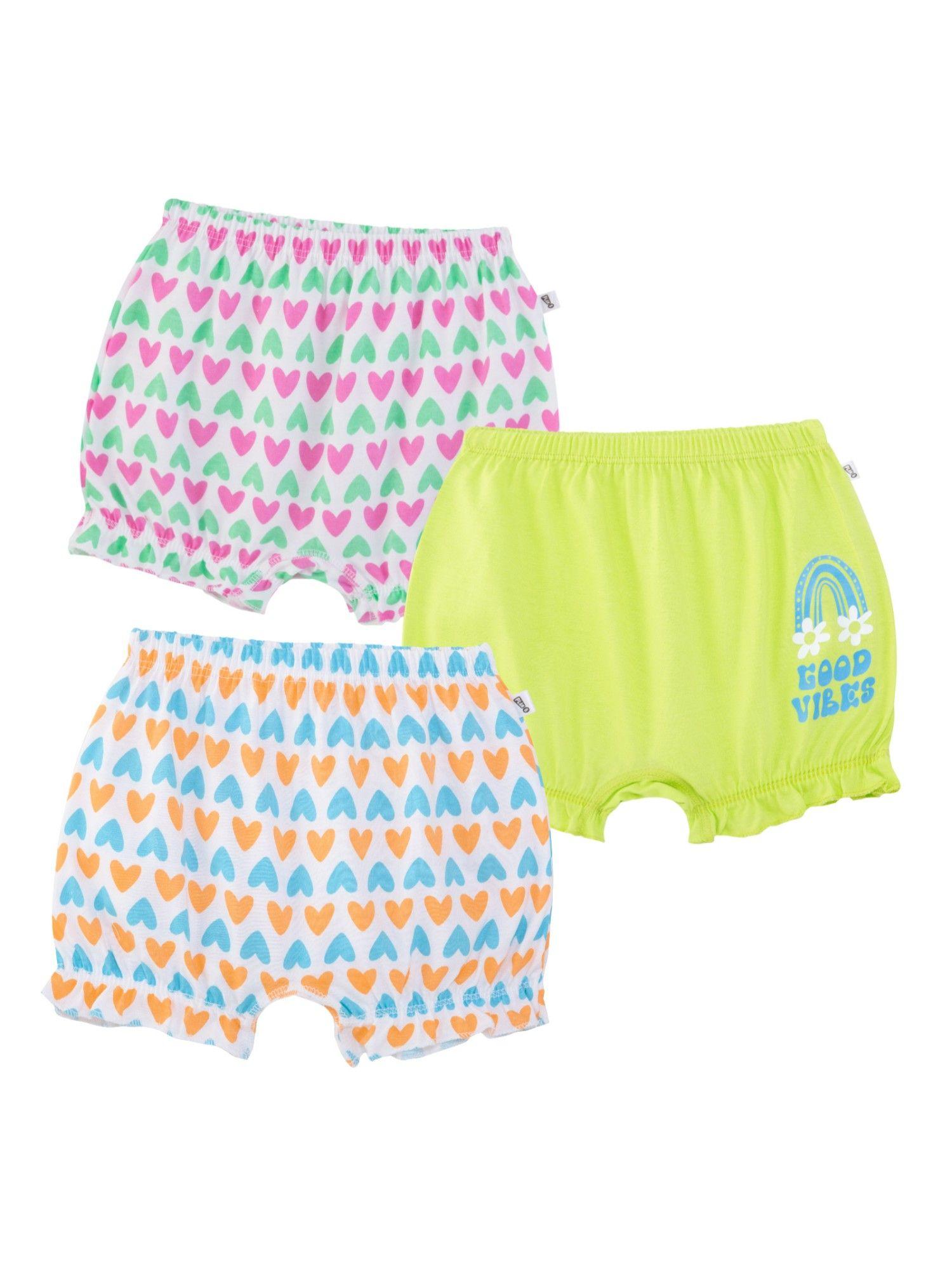 good vibes girl bloomers (pack of 3)