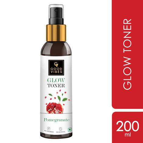 good vibes pomegranate glow toner | rejuvenating, hydrating | with honey | no parabens, no alcohol, no sulphates, no animal testing (200 ml)